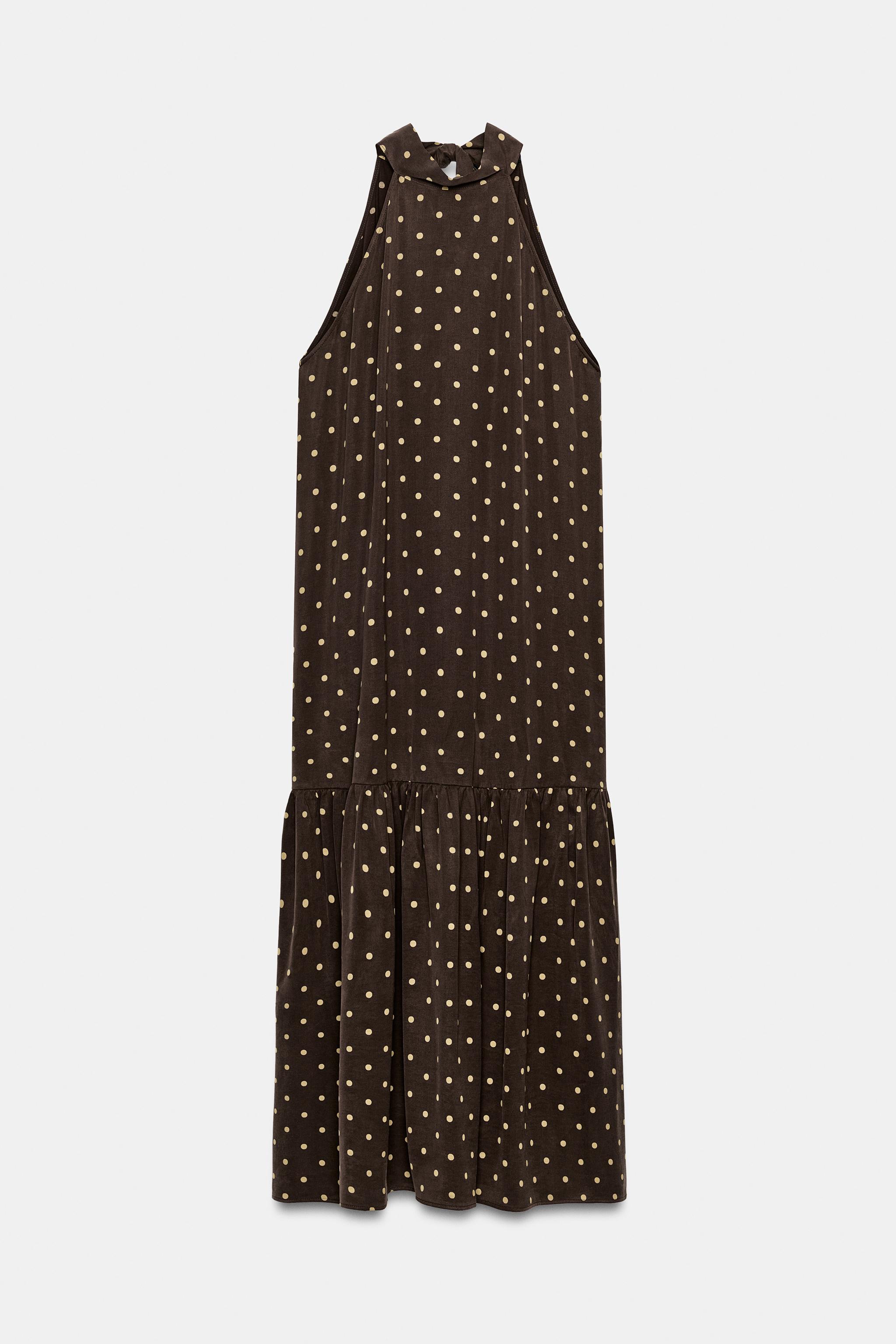 ZW COLLECTION HALTER POLKA DOT DRESS